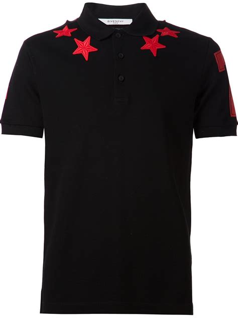 givenchy patch polo|givenchy star polo.